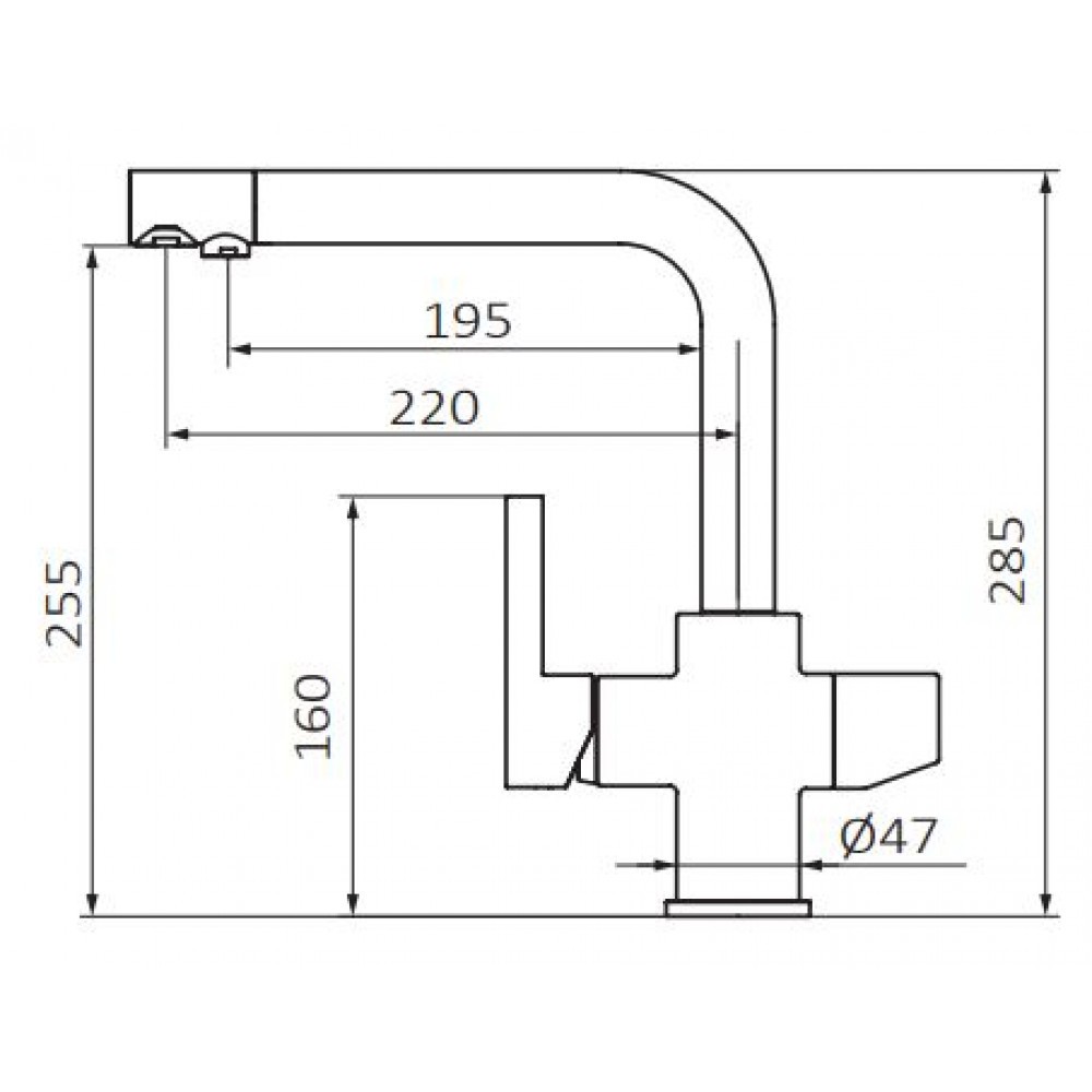 Смеситель на мойку  KITCHENS  51831592:Чертеж 