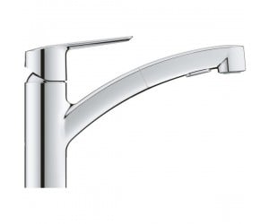 Змішувач для кухні Grohe Start, довж.виливу - 227мм, поворотний/витяжний, 1важіль, хром GROHE  1012400000