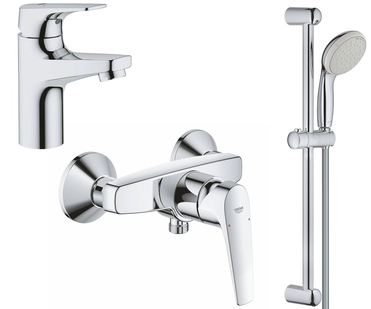 Набір змішувачів 3 в 1 GROHE BAU FLOW 121630S 121630S