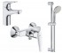 Набір змішувачів 3 в 1 GROHE BAU FLOW 121630S 121630S