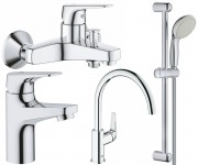 Набор смесителей 4 в 1 GROHE BAU FLOW 121640K