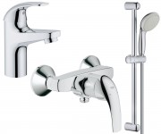 Набір змішувачів 3 в 1 GROHE BAU CURVE 122216S