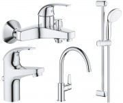 Набір змішувачів 4 в 1 GROHE BAU CURVE 122218K