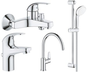Набір змішувачів 4 в 1 GROHE BAU CURVE 122218K