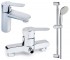 Набір змішувачів 3 в 1 GROHE BAU EDGE 123208S 123208S