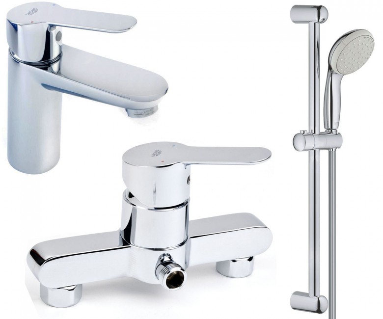 Набір змішувачів 3 в 1 GROHE BAU EDGE 123208S 123208S