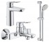Набір змішувачів 3 в 1 GROHE BAU LOOP 123214M 123214M