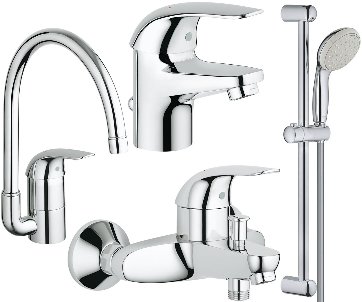 Набір змішувачів 4 в 1 GROHE EUROECO 123242K 123242K