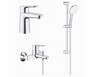 Набір змішувачів 3в1 GROHE BAU EDGE NEW 123365S1