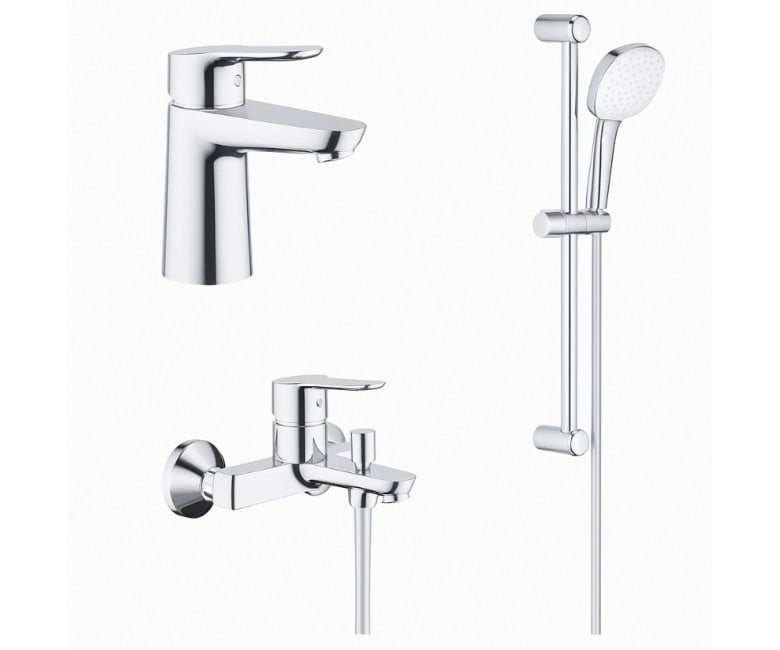 Набір змішувачів 3в1 GROHE BAU EDGE NEW 123365S1 123365S1