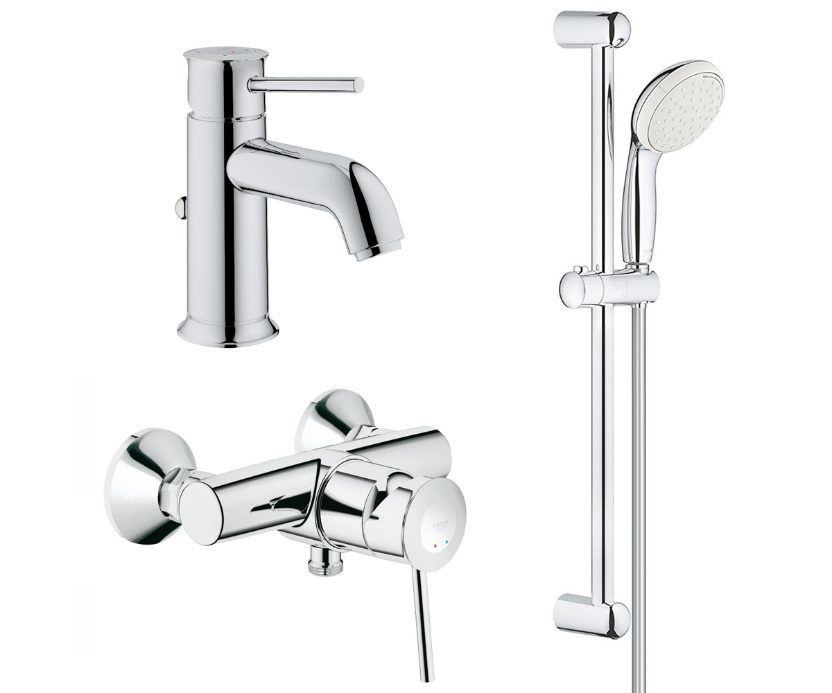 Набір змішувачів 3 в1 GROHE BAU CLASSIC 123867S 123867S