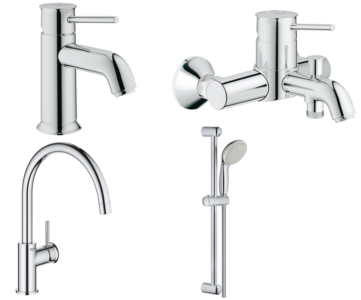 Набір змішувачів 4 в 1 GROHE BAU CLASSIC 123869K 123869K