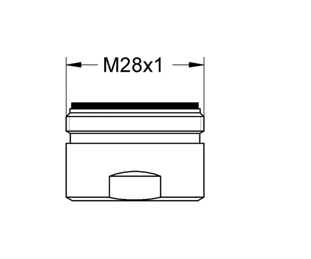 Регулятор струи m28x1  13927G00:Чертеж 