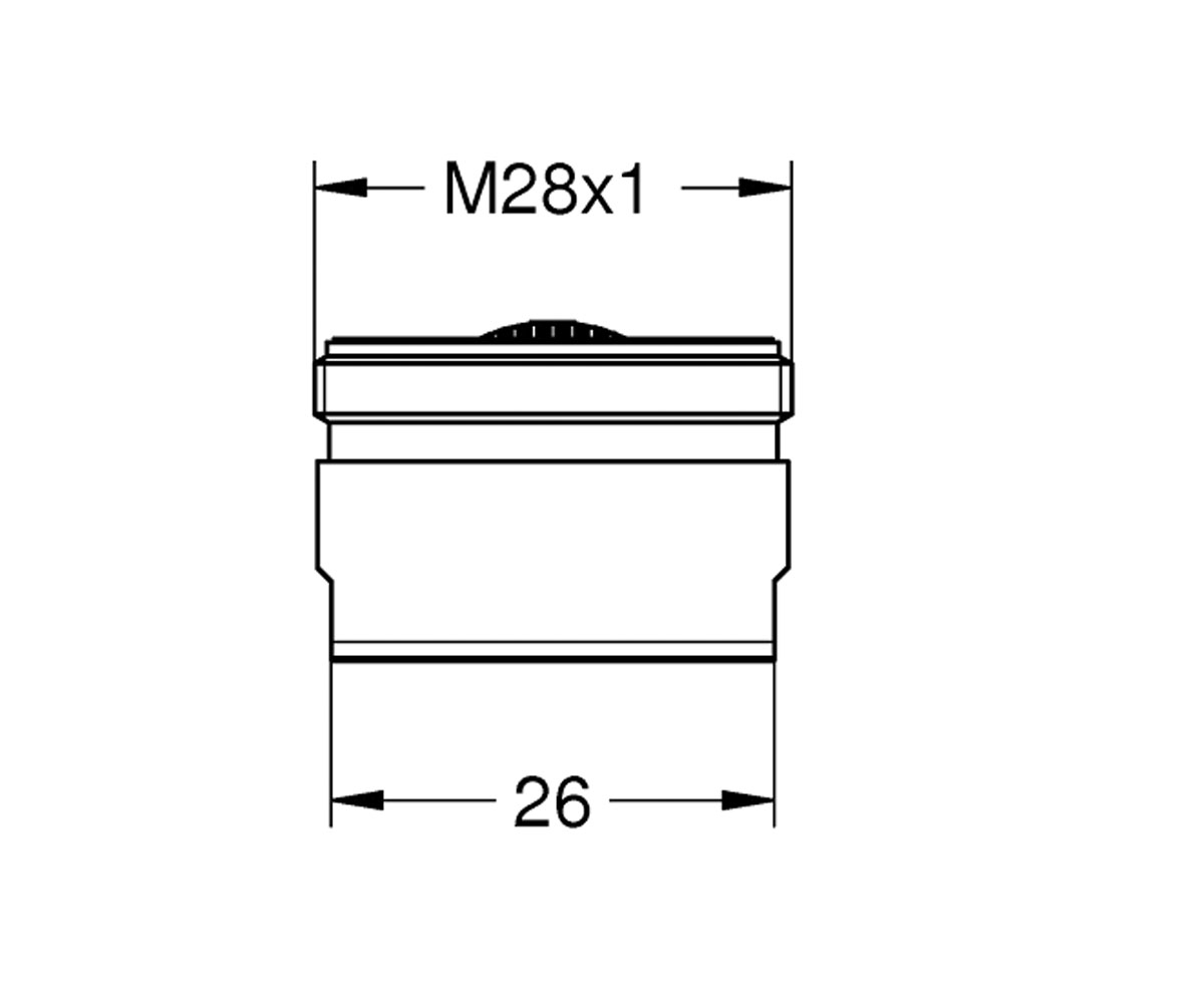 Аэратор для смесителя m28 x 1  13939000:Чертеж 