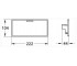 Полочка для смесителя  GROHTHERM CUBE 18700000:Чертеж 