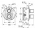 Наружная часть термостата  GROHTHERM 19416000:Чертеж 