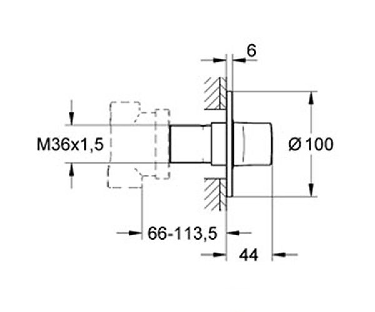 Переключатель  ONDUS 19448LS0:Чертеж 