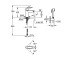 Набір для гігієнічного душу зі змішувачем Grohe QuickFix Start S-Size 231232433  START 231232433:Чертеж 