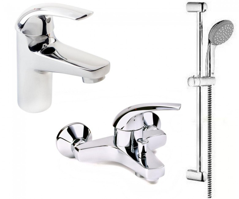Набір змішувачів GROHE BAU CURVE 23165000+32806000+2792600 23165000+32806000+2792600