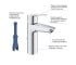 Змішувач для раковини Grohe QuickFix Start ES M-Size 23552002 з донним клапаном  START 23552002:Фото 7