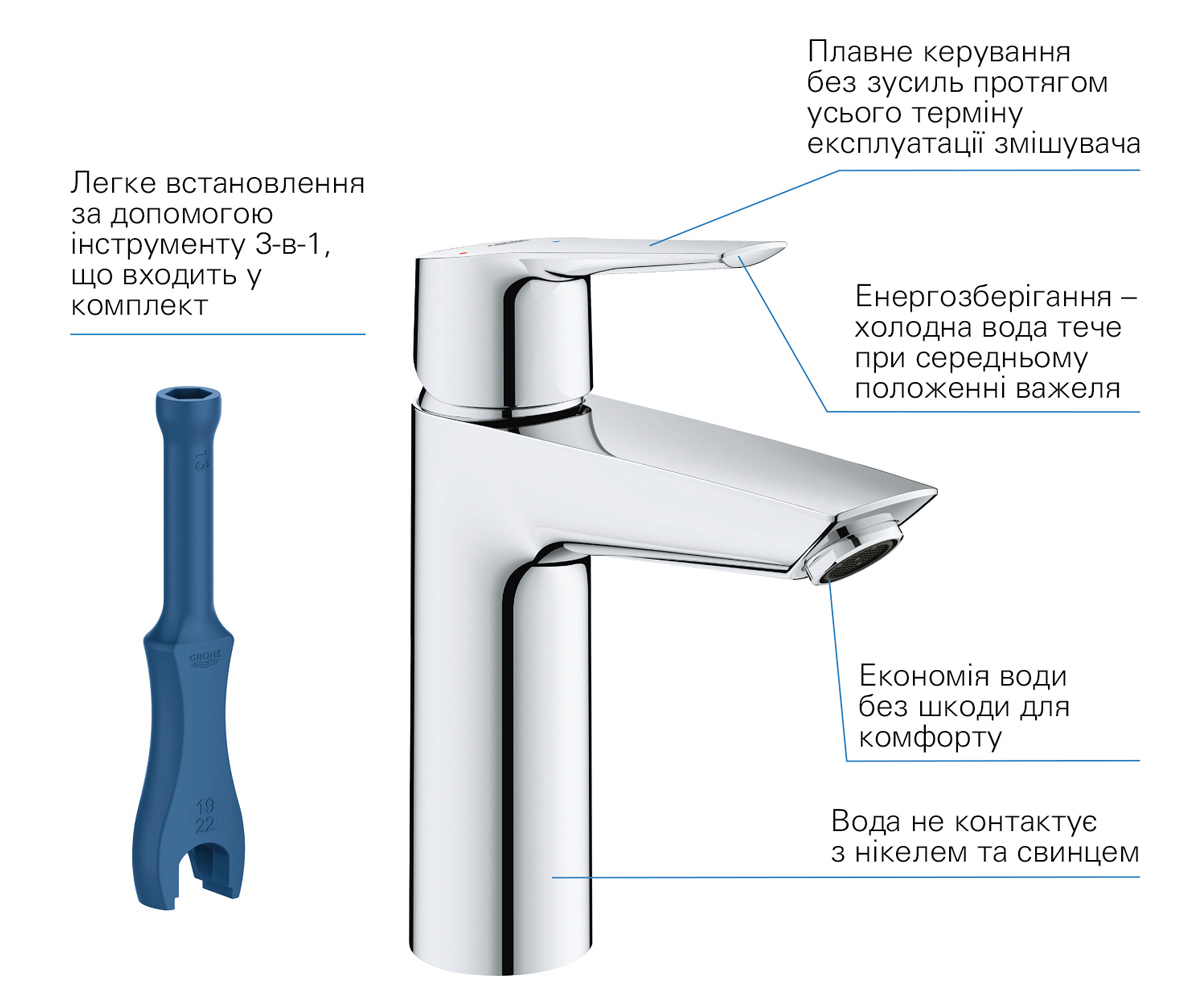 Однорычажный смеситель  START QUICKFIX 23746002:Фото 8