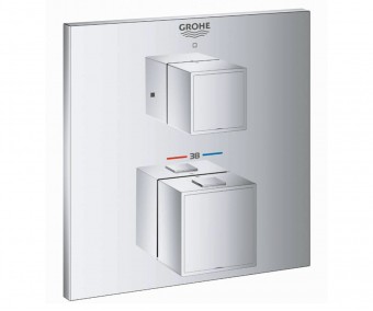 Термостат з 1-позиційний вимикачем GROHTHERM CUBE 24153000