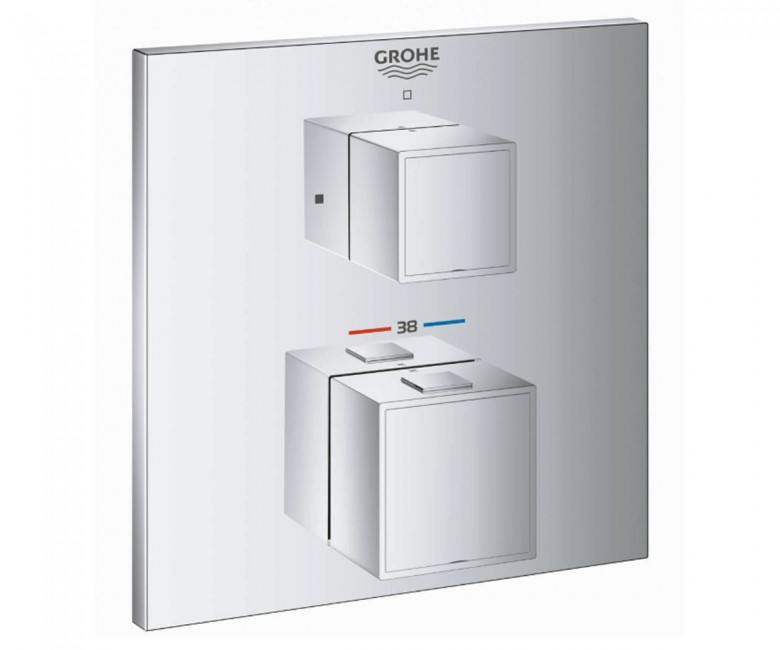 Термостат з 1-позиційний вимикачем GROHE GROHTHERM CUBE 24153000 24153000