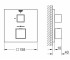 Термостат с переключателем на 1 положение  GROHTHERM CUBE 24153AL0:Чертеж 