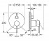 Смеситель для душа  ESSENCE 24169GL1:Чертеж 