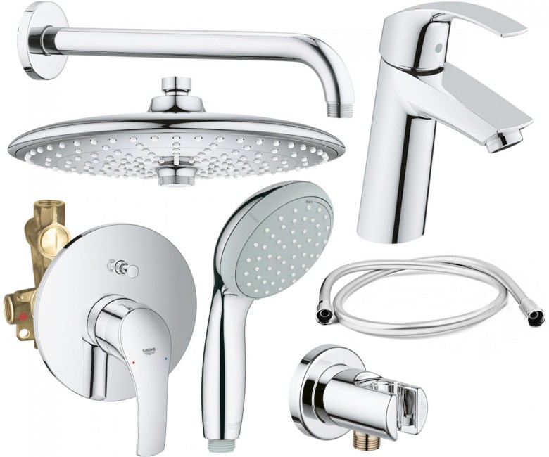 Набір для душу 7 в 1    GROHE EUROSMART 25183005 25183005