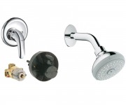 Змішувач з верхнім душем GROHE EUROECO 26000004