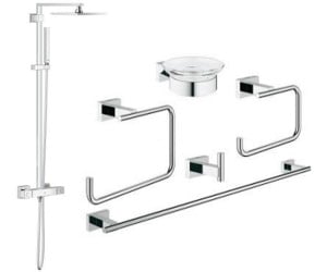 Душова система з аксесуарами GROHE GROHTHERM CUBE 26087000+40758001