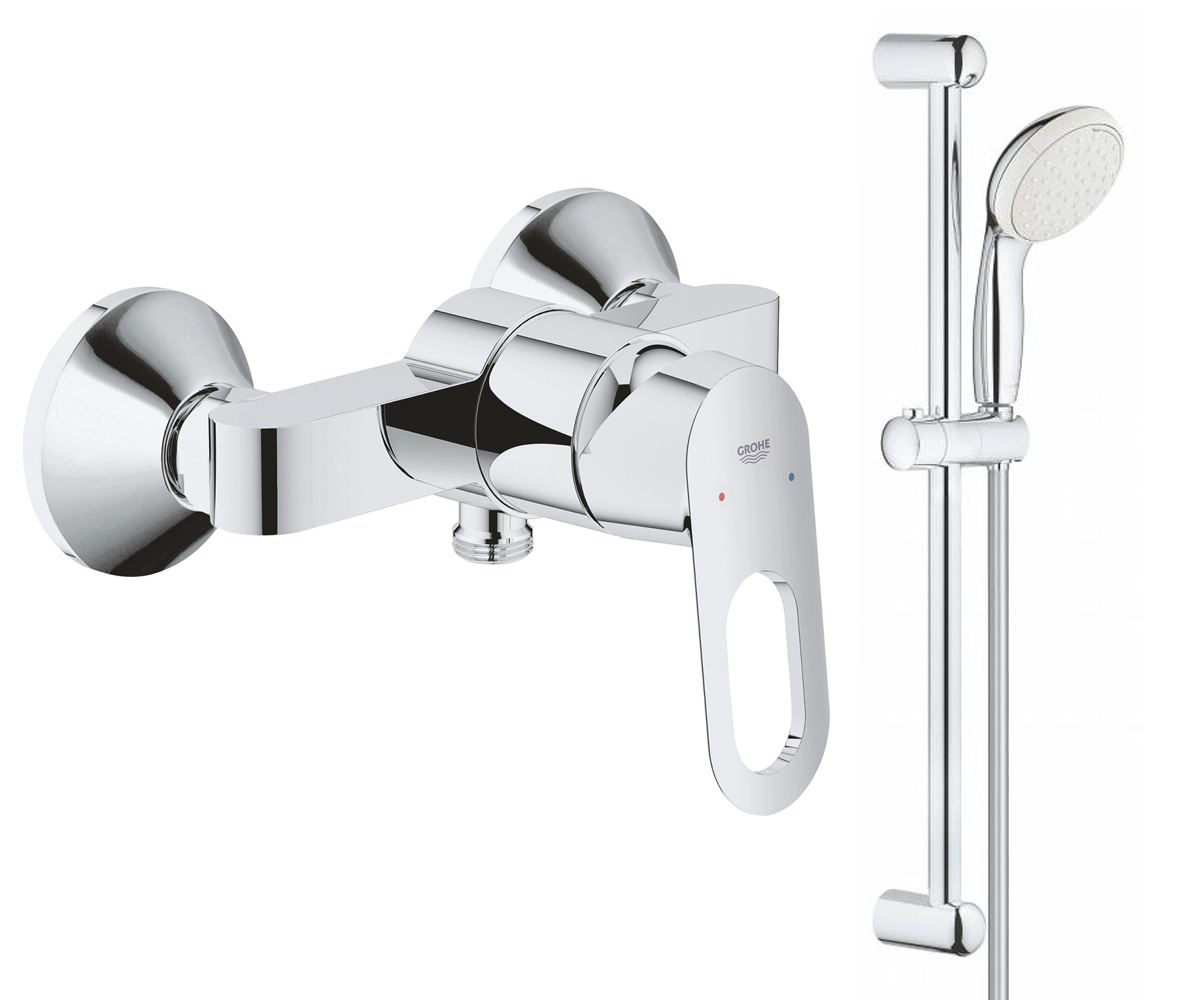 Змішувач з душовим набором GROHE BAU LOOP 26129002 26129002
