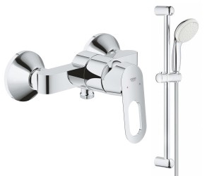 Змішувач з душовим набором GROHE BAU LOOP 26129002