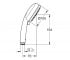 Ручной душ  VITALIO COMFORT 100 26397000:Чертеж 