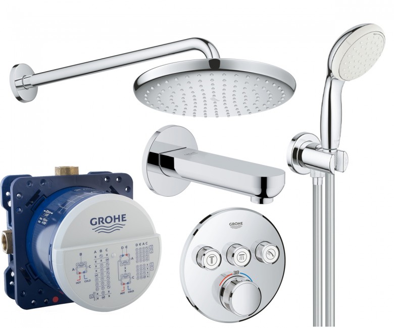 Система скрытогомонтажа GROHE GROHTHERM SMARTCONTROL 26416SC2 26416SC2