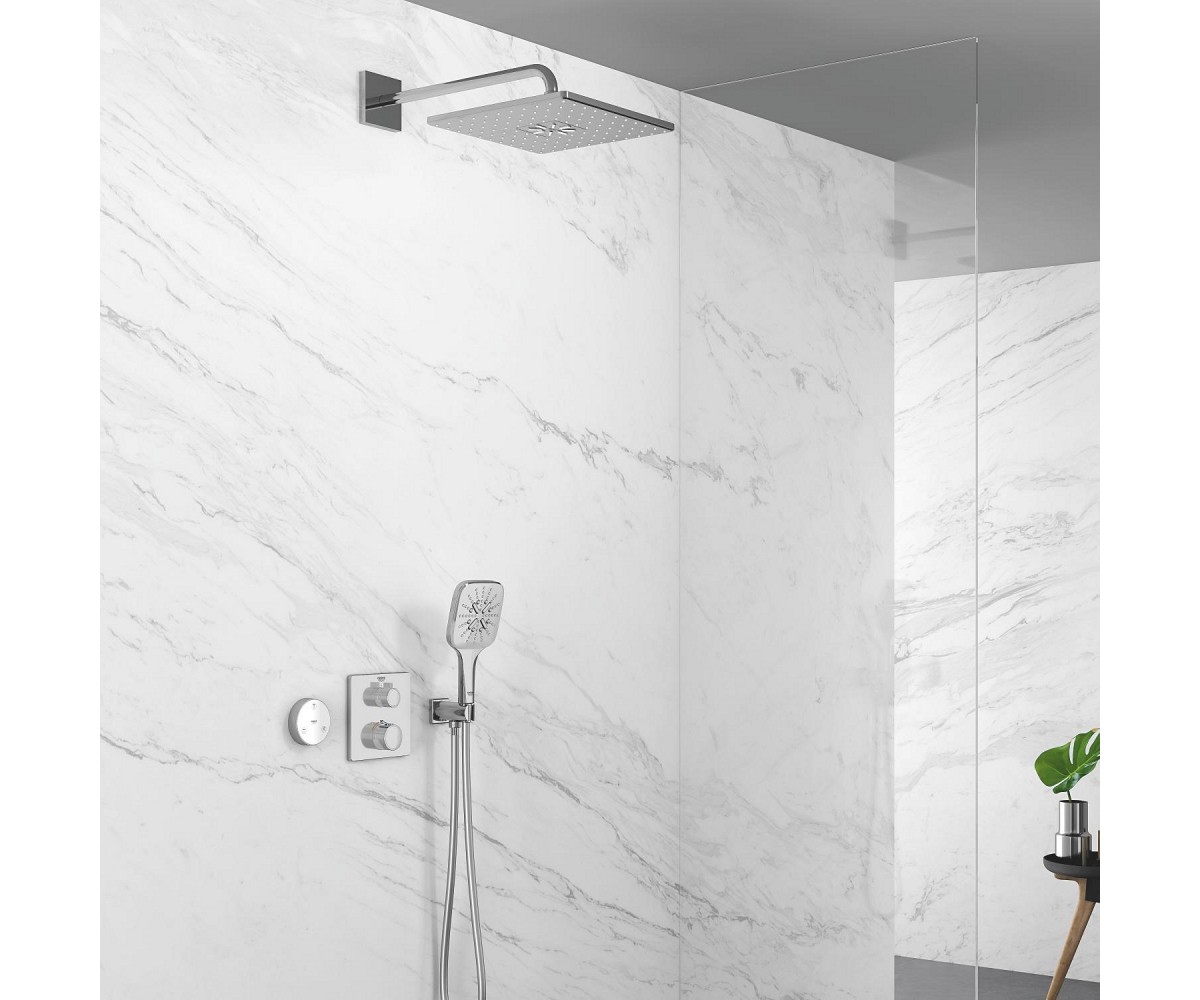 Ручной душ на 3 режима  RAINSHOWER SMARTACTIVE 130 CUBE 26550000:Фото 7