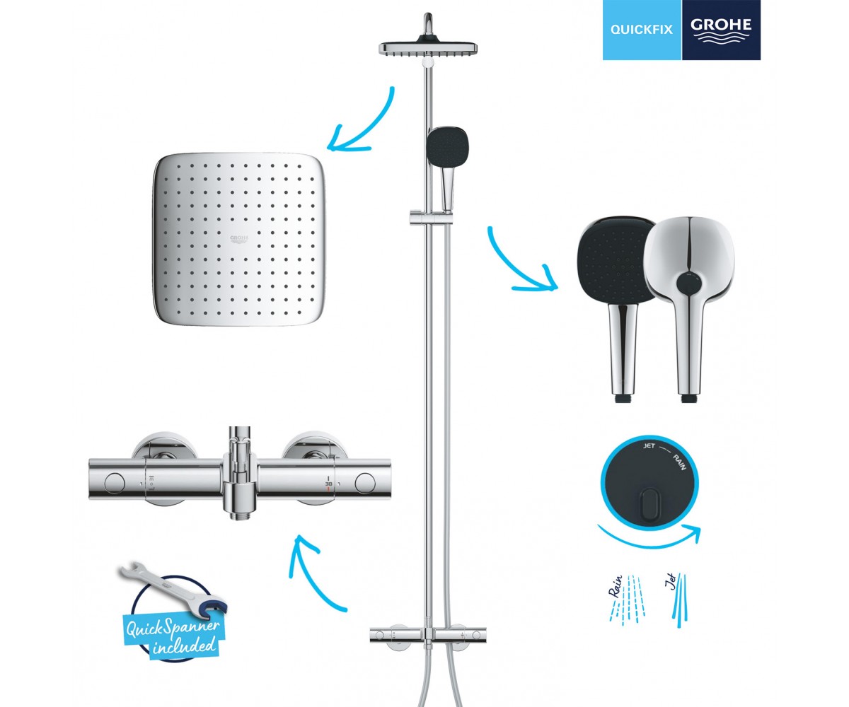 Душевая система для ванны  VITALIO COMFORT QUICKFIX 26984001:Фото 4