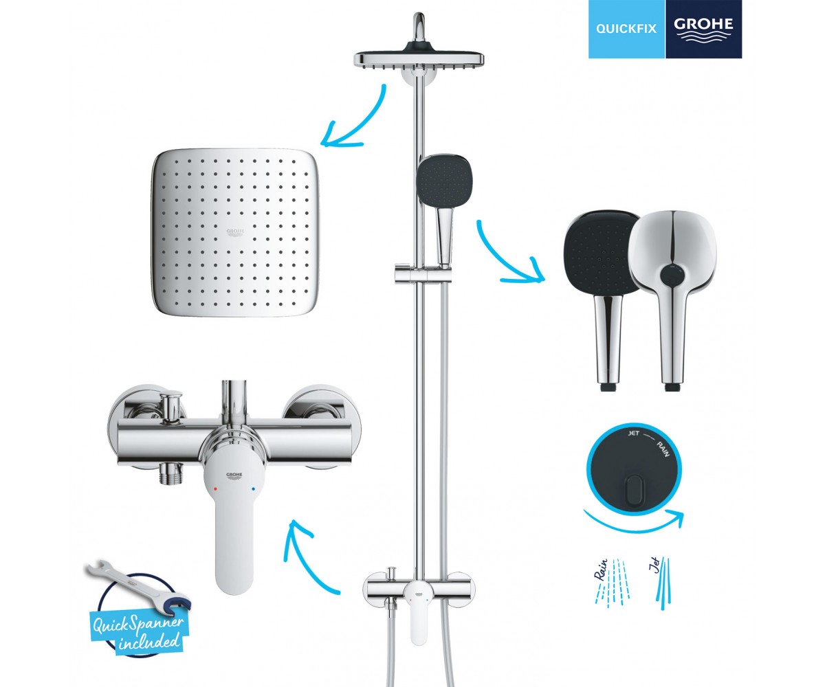 Душевая система  VITALIO COMFORT QUICKFIX 26985001:Фото 2