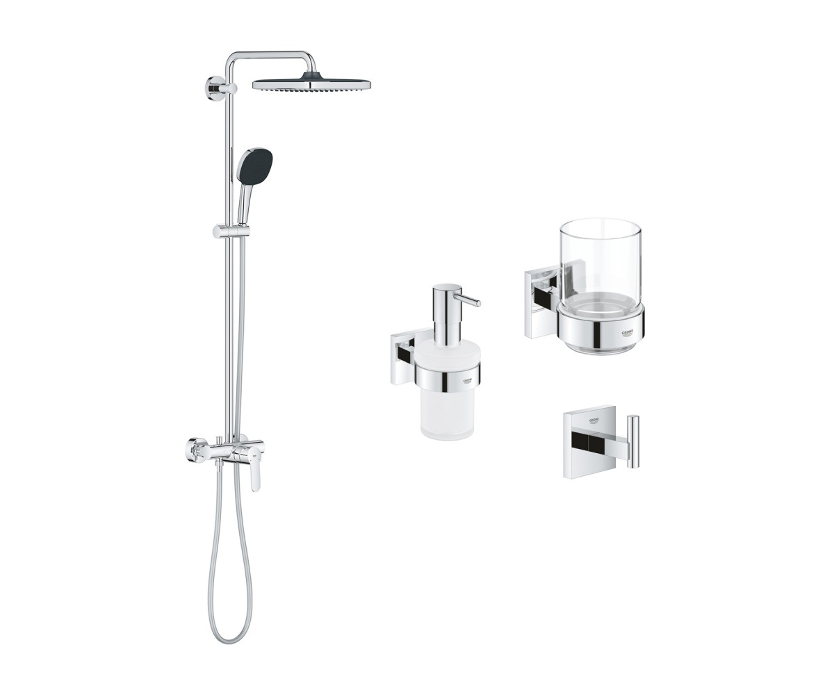 Душова система Grohe QuickFix Vitalio Комфорт 26985001 з комплектом аксесуарів BF40961SC GROHE  2698540961BF 2698540961BF