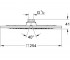 Душевая головка 254х254 см  RAINSHOWER F-DIGITAL 27271DA0:Чертеж 