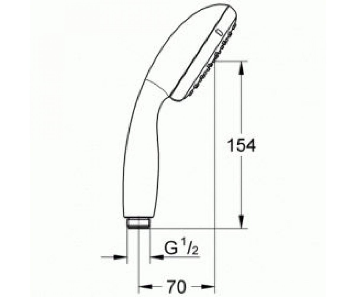 Двурежимная лейка  TEMPESTA 2759700E:Чертеж 