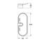 Поличка для душового гарнітура Grohe QuickFix Vitalio Universal 27725000  27725000:Чертеж 