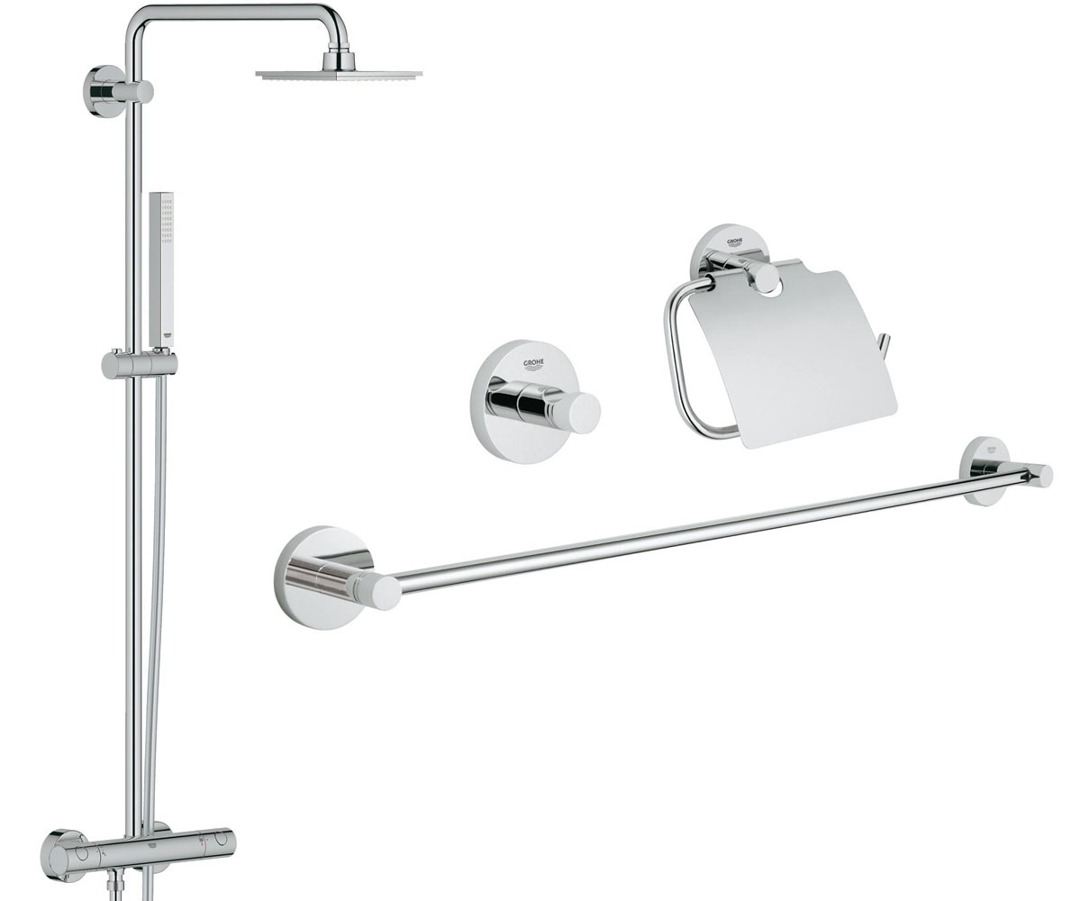 Набір системних аксесуарів 3-в-1 GROHE EUPHORIA 27932000 40775001 GROHE EUPHORIA 27932000+40775001 27932000+40775001