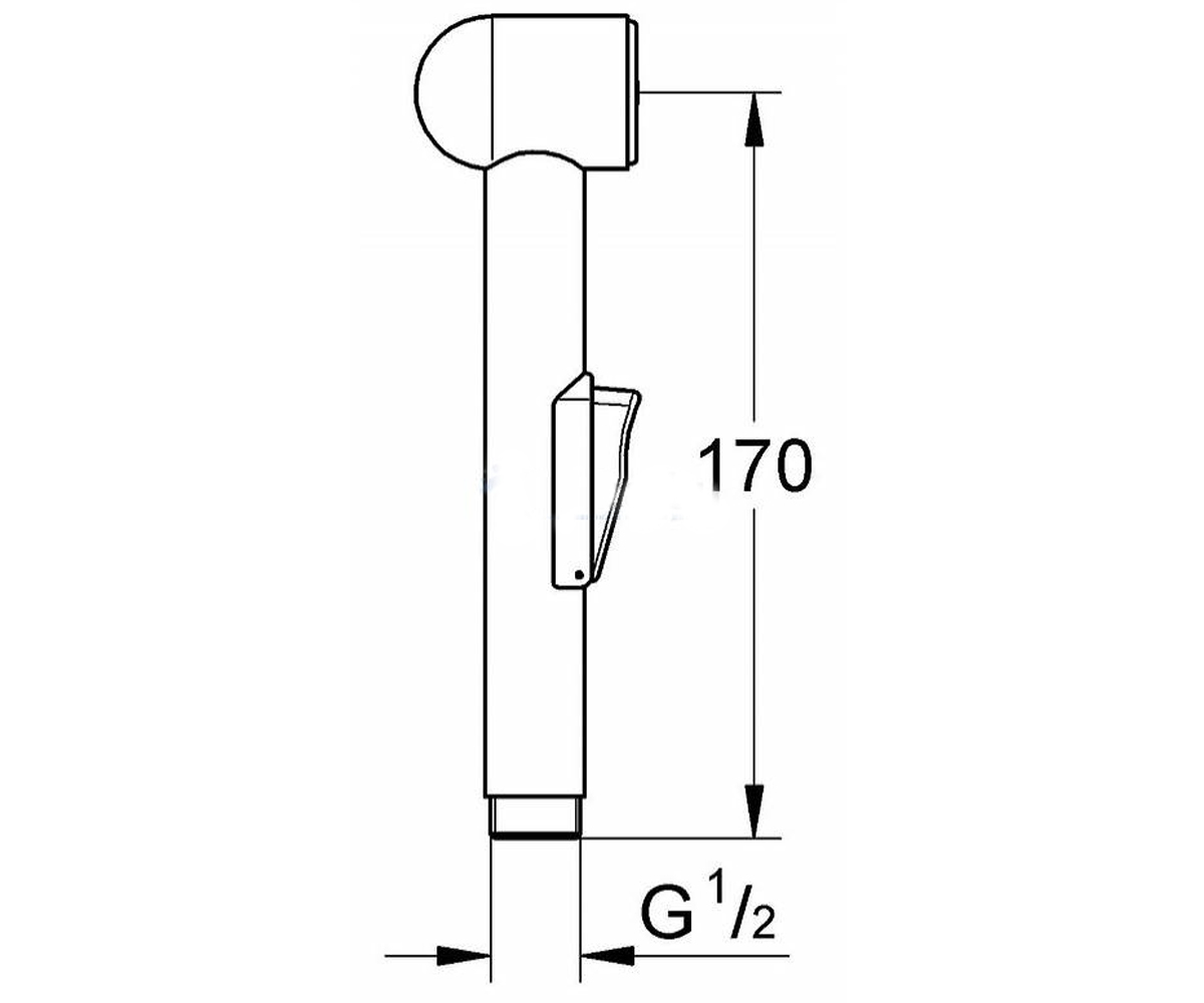 Бидетта  RELEXA TRIGGER SPRAY 28343000:Чертеж 
