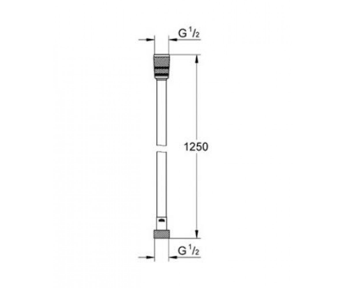 Полимерный шланг 1,25 м  SILVERFLEX 28362000:Чертеж 