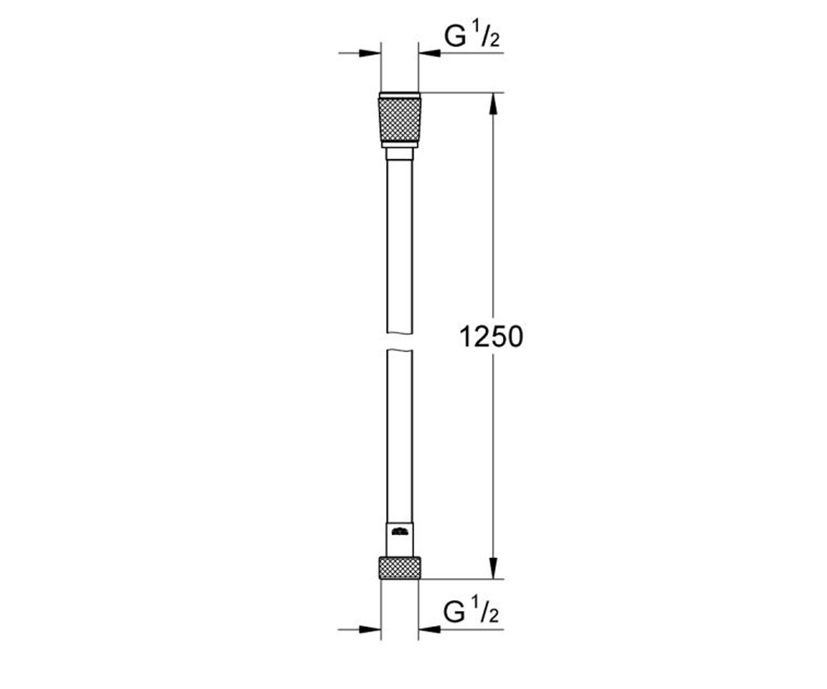 Шланг душевой полимерный  SILVERFLEX 28362001:Чертеж 