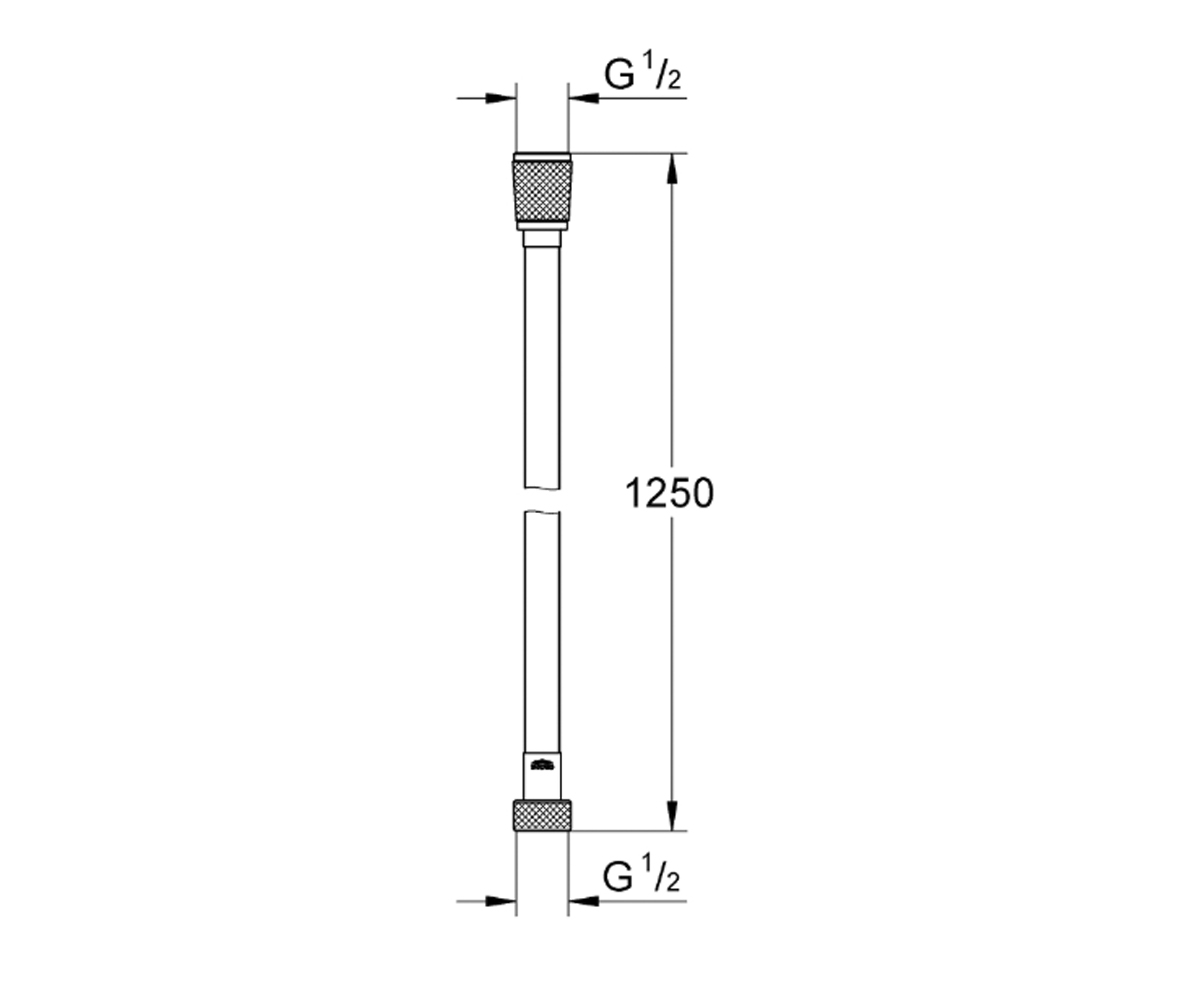 Полимерный шланг 1,25 м  SILVERFLEX 28362BE0:Чертеж 