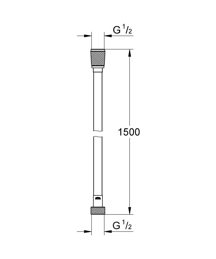 Шланг душевой  SILVERFLEX 28364001:Чертеж 