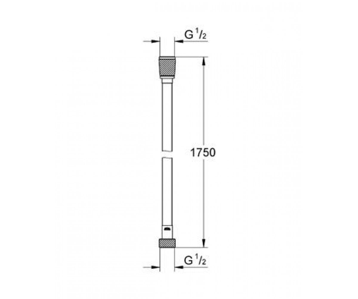 Полимерный шланг 1,75 м  SILVERFLEX 28388000:Чертеж 